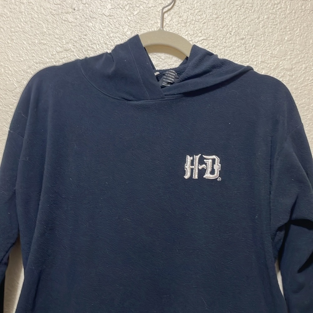 Harley-Davidson Women's Black Fleece Pull On Sweatshirt. Good Condition. Size XL - Picture 2 of 8